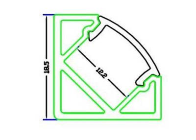 China MICRO - K Series Flush Mount Aluminum LED Strip Profile Housing For LED Flexible Light Strips for sale