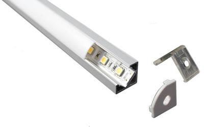 China Línea perfil de aluminio de la cubierta de los pasos de la escalera del LED con los grados blanco y 90 de la PC en venta