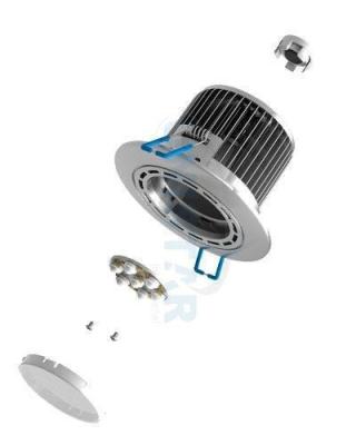 China High Lumen 7 Watt Recessed LED Downlight , Ceiling Downlights With Cool White Lights for sale