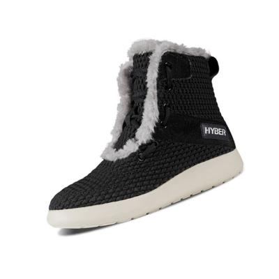 China 2021 Autumn winter high heel snow shorts female boots knitted wool shoes boots for women for sale