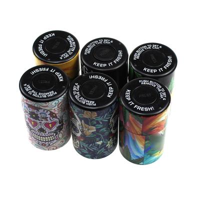 China Plastic Gunter Skulls Cigar Box Stash Pot Smell Proof Smoking Accessories Creative Colorful Cigar Tobacco Storage for sale