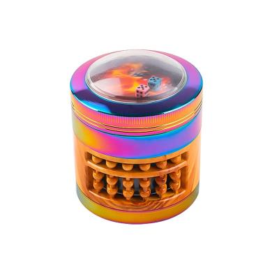 China Wholesale GT Smoking Products Zinc Alloy With Plastic 63mm Herb Grinder Custom Herb Grinder Dry 6cm/6.5cm for sale