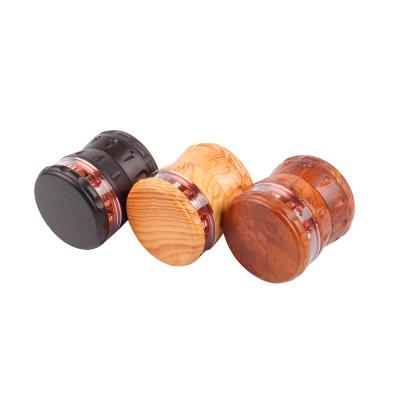 China Printed 63 Wooden Weed Grinder Walnut Grinder Accessories Weed Tobacco Herb Grinder GT Hot Selling Wooden Weed Tobacco Smoking Grinder for sale