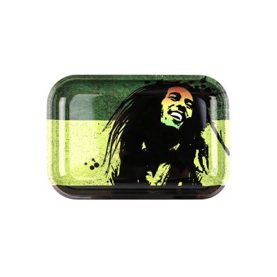 China 2020 Gunter Food Serving Tray Custom Tobacco Tray Kit Wholesale Metal Rolling Smoking Rolling Tray for sale