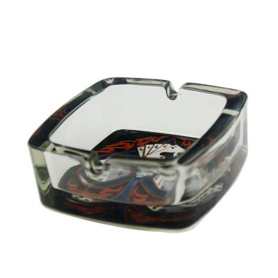 China 2020 Gunter Smoking Accessories High Quality Round Smoking Glass Ashtray for sale