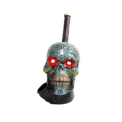 China Smoking Pipe Gunter Smoke Shop Supplies Head Smoking With Flower Resin Pipe for sale