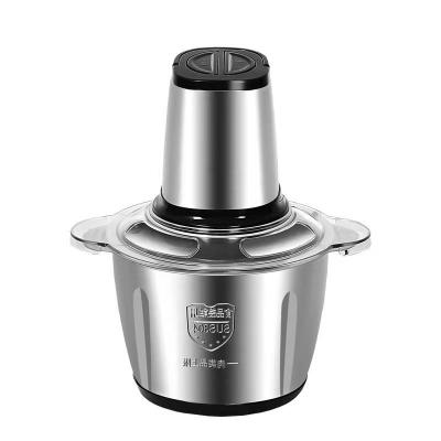 China Commercial Vegetable Fruit Processor Stainless Steel Chopper Electric 2 Liter Cleaver for sale