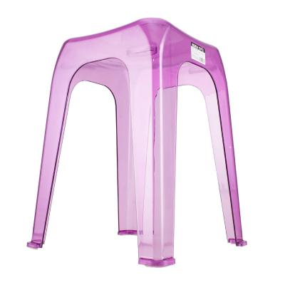 China Selling Best Quality PVC Outdoor Bar Stools Modern Hot Multifunctional Transparent Short Stool Plastic Chair for sale