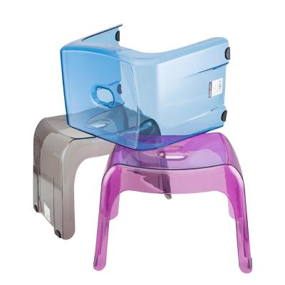 China modern high quality plastic stool transparent pvc stool for livingroon for sale