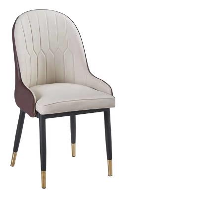 China Contemporary New Design PU Leather Dining Chair for sale