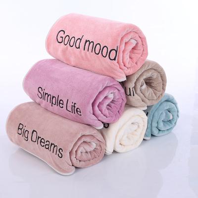 China Custom Logo Microfiber Hand Towel Microfiber Car Towel Comfortable Dry Quick Dry Sustainable Towel Custom Logo for sale