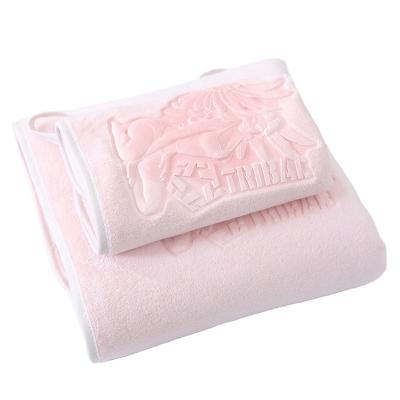 China Best Customized Microfiber Water Sustainable Logo Salon Hair Dryer Towel Customized Towel for sale