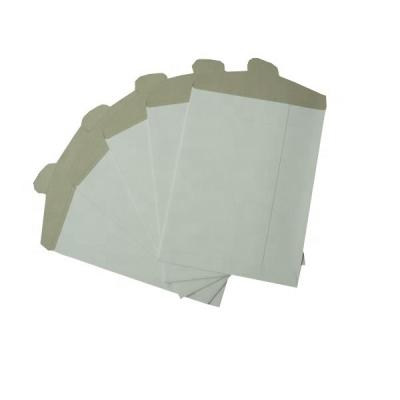 China 4mil Thick Tuck-flap Mailers in White for Professional Document Packaging and Shipping for sale