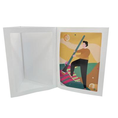 China 5 1/8 x7 inch Paper Photo Frame Wallet Style for Picture Frame Photo Insert Exhibition for sale