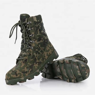 China 2018 New Style Army Micro Suede Jungle Fiber Tactical Combat Camouflage Military Boot for sale