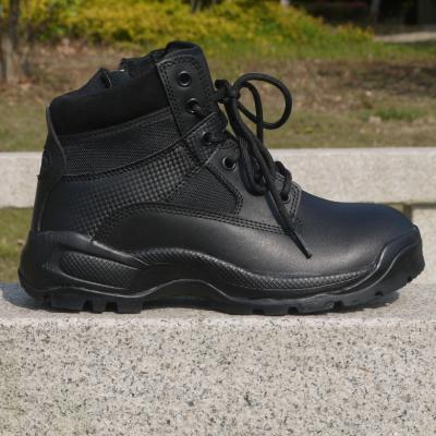 China Cowhide Waterproof Anti-slippery Military Anti-skid Rubber Suede Outsole Boot Tactical Boot for sale