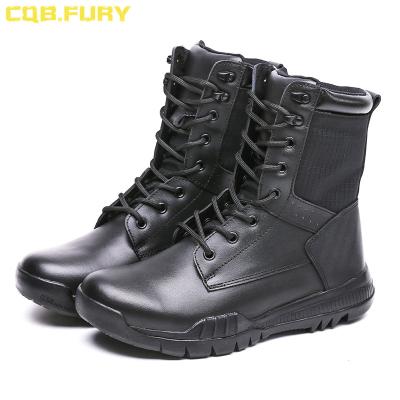 China Lightweight Spring And Cotton Fabric Lining Material Black Army Tactical Boots for sale