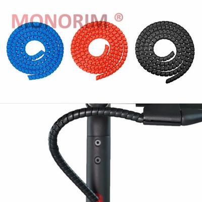 China Monorim 1m Electric Line Scooters Winding Tube Wire Protector Cover Pipe Cable Protection Wrap Organizer For M365/PRO Electric Scooters Supplies for sale