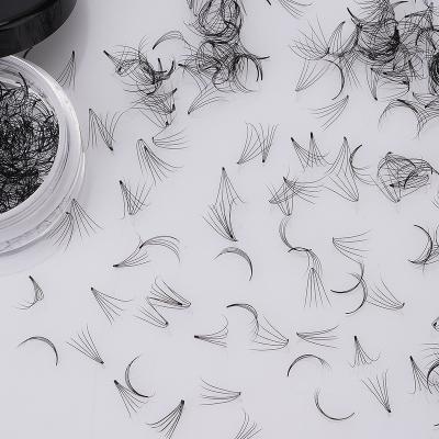 China Wholesale Korean Soft Loose Pre Made Lash Fans Short Stem Premade Volume Fans Eyelashes for sale