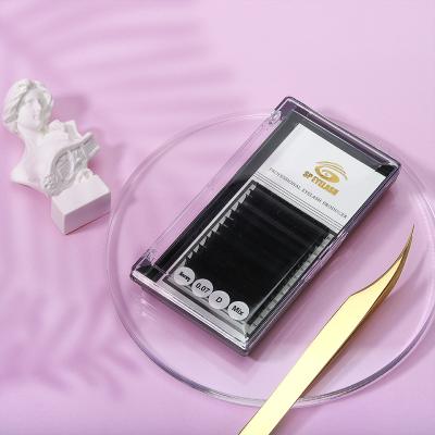 China Natural Soft Wholesale Packaging Box Since C D Synthetic Hair PBT Korean Fiber Silk Flower Lashes False Eyelash Extension for sale