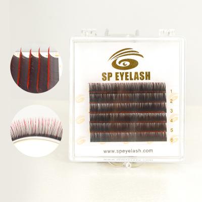 China Slim Tray Private Label Colored Eyelash Extension for sale