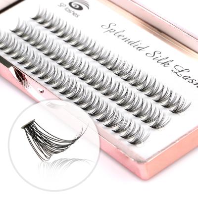 China Lightweight Handmade Lash Extensions Premade Fans 20D Heat Bonded Pre Made Fans CC Loop Silk Eyelash Extension for sale