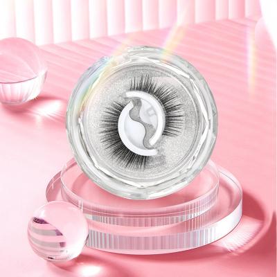 China 25-30 Periods Logo Self Adhesive False Eyelashes Custom Made No Silk Faux Self Adhesive Mink Strip Eyelash Glue Kit for sale