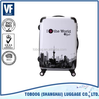 China Hot Selling ABS 2022 ABS+PC Fashion Design TSA Code Lock Cartoon Trolley Luggage for sale