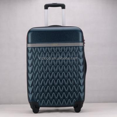 China 2022 ABS Style Vintage Zipper Top Decorative Wooden Suitcase Luggage for sale