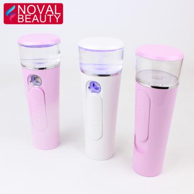 China Large Illuminating Water Tank Portable Nano Facial Mist Jet Or Convenient Facial Steamer for sale