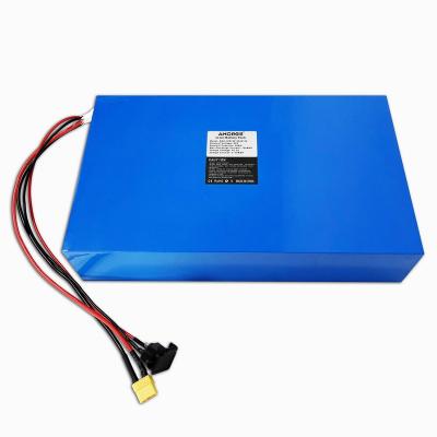 China Factory built-in Amorge big quality 60V 40Ah 16S10P 120A BMS lithium battery pack for electric scooter/electric motorcycle for sale