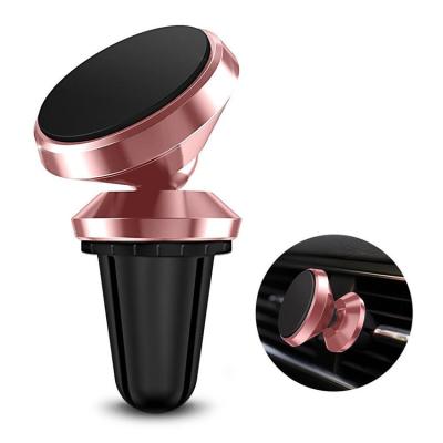 China Universal Adjustable Metal Car Design Air Vent Outlet 360 Without Mount Cradle Rotate Magnetic Car Holder for sale