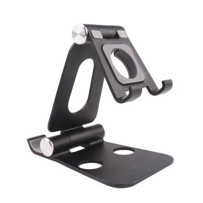 China Adjustable Foldable Stand Aluminum Cell Phone Holder for iPhone iWatch Huawei for sale