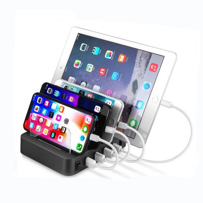 China 4 Ports 4 USB Ports USB Charger Cell Phone Port Charging Station For iPhone iPad Android for sale