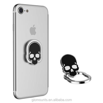 China Skull Design Cool Skull Head Grip Mobile Cell Phone Ring Holder For iPhone 8 Samsung Galaxy for sale