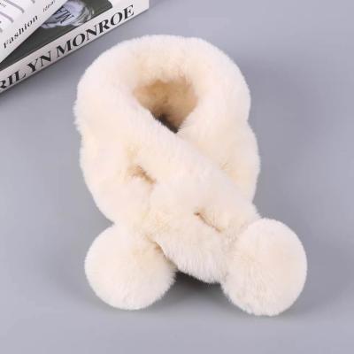 China Factory direct wholesale children's fur collar scarf fur scarf whole short led fur scarf for sale