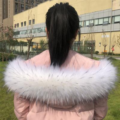 China Garment fashion and high quality faux fur collar women fur detachable collar coated fur saver collar for sale