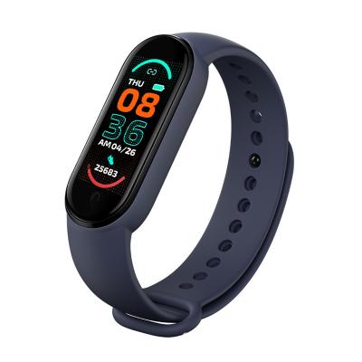 China Custom Smart Watch Tracker Monitor Fitness Health Wifi Factory Logo Heart Rate Blood Pressure Smart Band M6 M5 M4 for sale