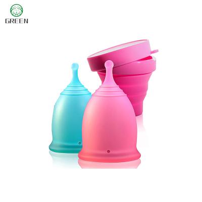 China Reusable Reusable Health Care Eco-friendly Silicone Medical Eco-friendly Women Menstrual Cup for sale