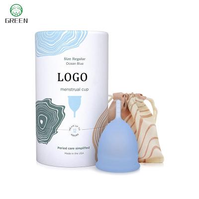 China Wholesale Reusable Medical Grade Silicone Lady Menstruation Period Collapsible Eco-Friendly Menstrual Cup for sale