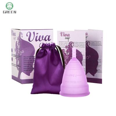 China Wholesale Eco-friendly Reusable Free Menstrual Cup Set Menstrual Period Reusable Cup Organic Silicone Copa for sale