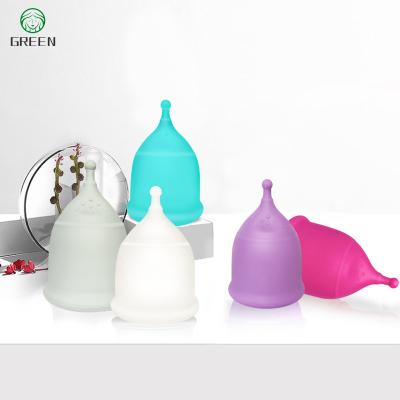 China Custom Manufacturers Women Medical Silicone Collapsible Reusable Wholesale Eco-Friendly Period Reusable Menstrual Cup for sale