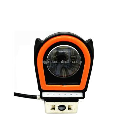 China 2018 New HJG Items Aluminum 10W HI/LOW/FLASH 12v led light with angel eye led motorcycle headlight for sale