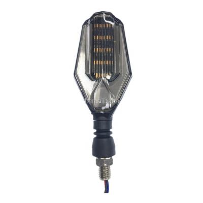 China Light 12v Work Led Motorcycle Daytime Running Light And Turn Signal Plastic Led Indicators With Flow Light for sale