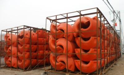 China floating pipe floater with PU foam filled for dredging project for sale