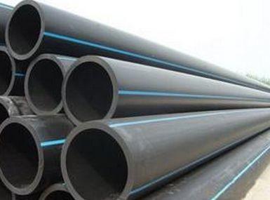 China DN125 HDPE pipes manufactured with new virgin PE material for sale