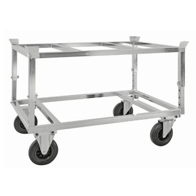 China Industrial pallet and container trolley, 1260Lx853Wx968mmH, adjustable height 220mm, capacity 750kgs, fitting for 1200x800mm euro pallet for sale