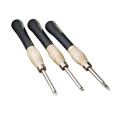 China External Turning Tool Mini Ergonomic Carbide Turning Tools , 3Piece Set / Carbide Woodturning Tool Kit for sale