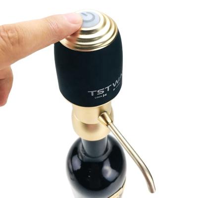 China Disposable aluminum alloy wine pourer wine preservation system aerator and custom made wine stopper and pourer for sale