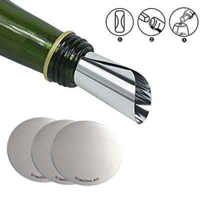 China CLASSIC Premium Custom Logo Wine Bottle Drip Stop Pourer Pouring Discs for sale